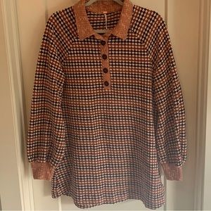 Free people retro mini dress / tunic / top